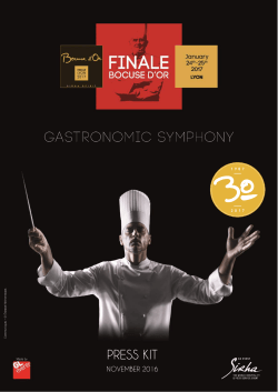 press kit - Bocuse d`Or