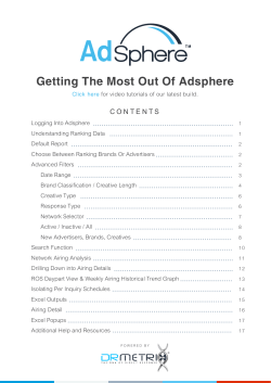 User Guide - AdSphere