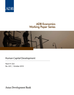 Human Capital Development