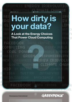 "How Dirty is your Data?" report