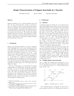 Simple Characterization of Polygons Searchable by 1