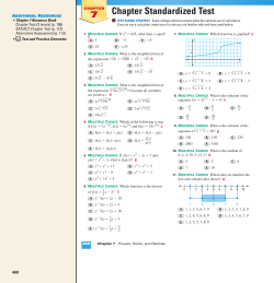 Algebra 2 - Alliance Ouchi-O`Donovan 6