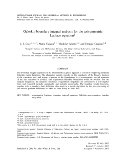 Galerkin boundary integral analysis for the
