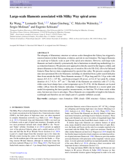 Large-scale filaments associated with Milky Way spiral arms