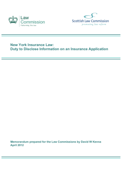 New York Insurance Law: Duty to Disclose Information on an
