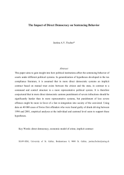 The Impact of Direct Democracy on Sentencing Behavior