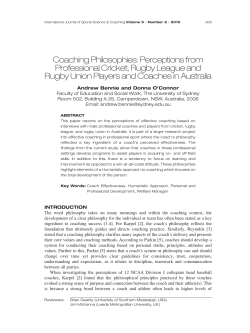 Coaching Philosophies