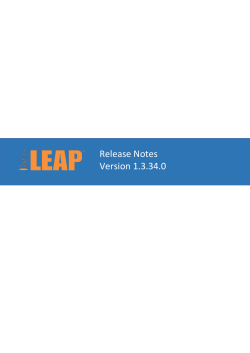 LEAP Release Notes Version