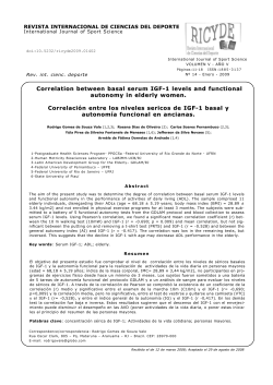 Correlation between basal serum IGF-1 levels and functional