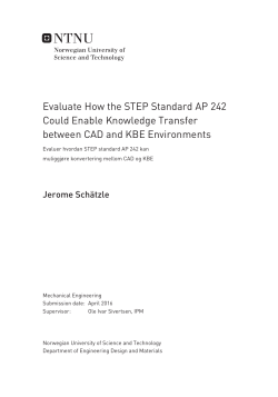 Evaluate How the STEP Standard AP 242 Could Enable Knowledge