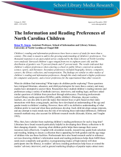 Reading Preferences - American Library Association