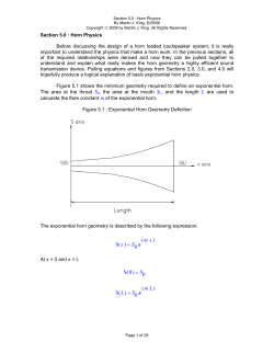 Length - Quarter Wavelength Loudspeaker Design