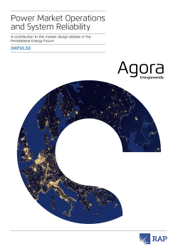 Power Market Operations and System Reliability