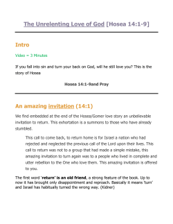 Notes - Bethel Baptist Church