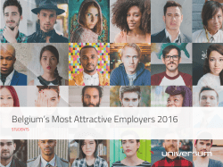 Belgium`s Most Attractive Employers 2016