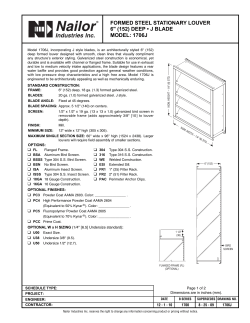 1706J &bull; Formed Steel Louvers 6" (152) Deep &bull; J Blade