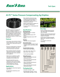 A5 PC&trade; Series Pressure Compensating Ag Dripline