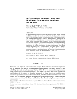 A comparison between linear and nonlinear forecasts for nonlinear