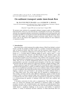 On sediment transport under dam-break flow