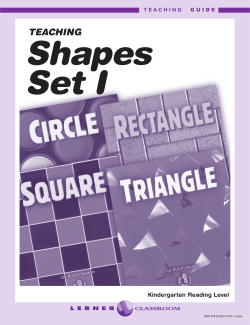 Shapes (First Step Nonfiction) - Series Teaching