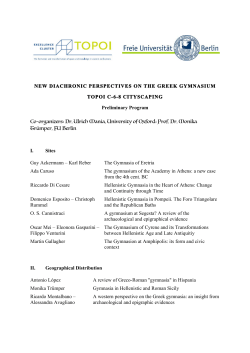 NEW DIACHRONIC PERSPECTIVES ON THE GREEK