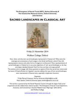 SACRED LANDSCAPES IN CLASSICAL ART