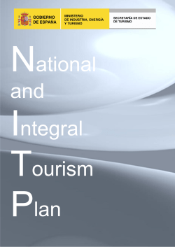 National and Integral Tourism Plan