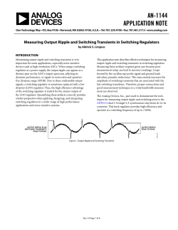 Measuring Output Ripple and Switching