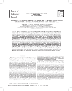 dynamics of a transgressive prodeltaic system