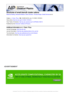 Structures of small bismuth cluster cations