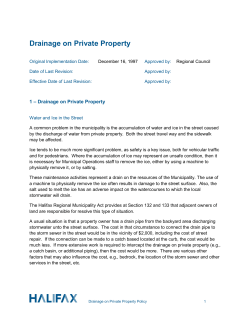 Drainage on Private Property