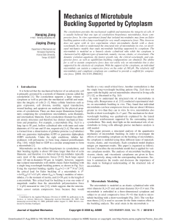 Mechanics of Microtubule Buckling Supported by Cytoplasm