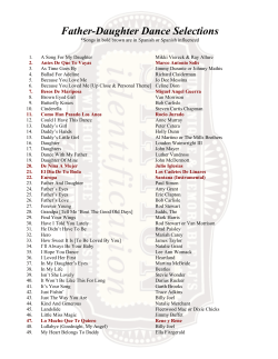 Father-Daughter Dance Selections