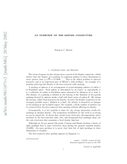 arXiv:math/9811071v2 [math.MG] 20 May 2002
