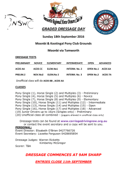graded dressage day - tamworth regional horse drawn club inc.