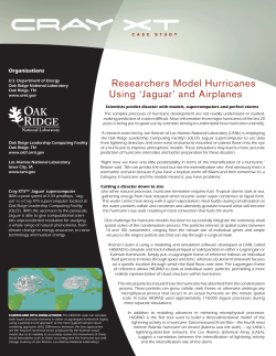 Researchers Model Hurricanes Using `Jaguar` and
