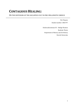 contagious healing - Utrecht University Repository