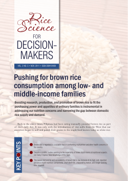 Science - Philippine Rice Research Institute