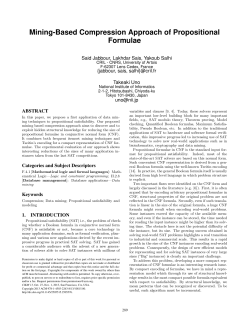 Mining-Based Compression Approach of Propositional Formulae