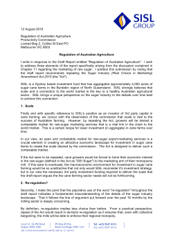 SISL Group - Productivity Commission