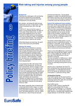 Policy briefing 9 Young people