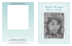 March is Women`s History Month