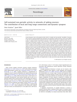 Self-sustained non-periodic activity in networks of spiking neurons