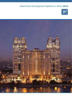 Hotel Chain Development Pipelines in Africa 2016