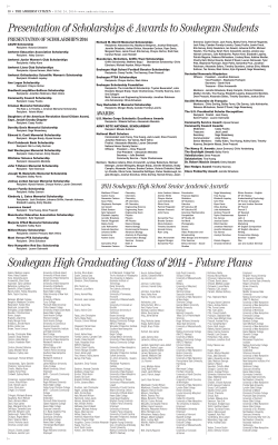 Souhegan High Graduating Class of 2014