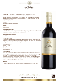 Babich Wines Limited - Hawke`s Bay Merlot Cabernet 2014
