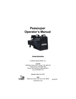 Peasouper Dry-Ice Fogger - Bleeding Art Industries