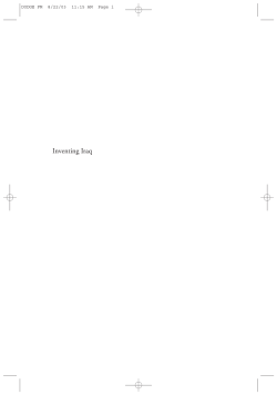 Inventing Iraq
