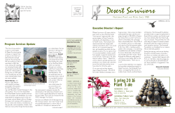 Spring 2016 - Desert Survivors