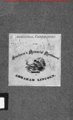 Douglass` Speech at the Inaugural Ceremonies of the Freedman`s